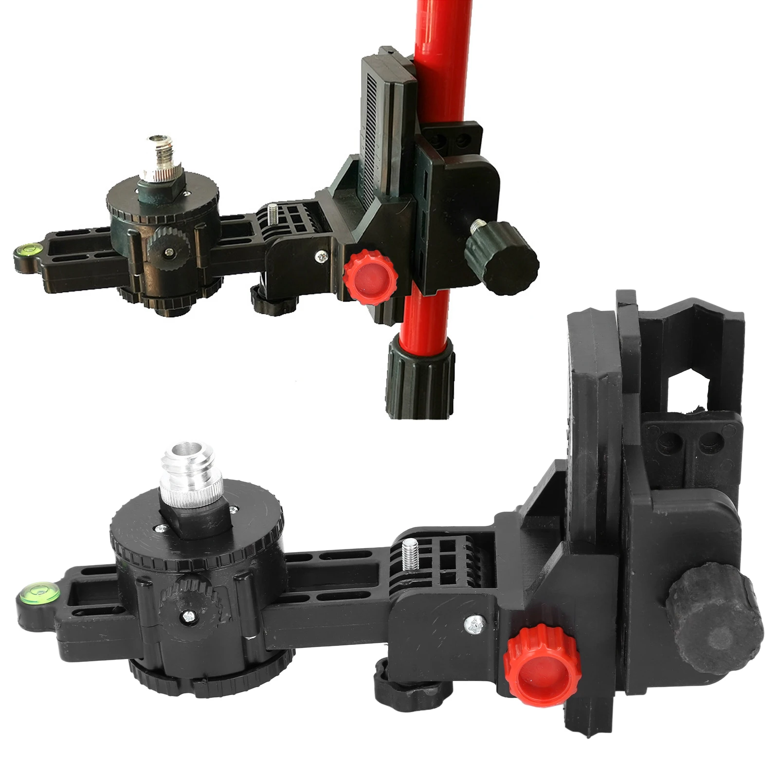 Supporto regolabile a livello di regolazione fine professionale girevole con supporto regolabile a 360 gradi Base con clip per montaggio a parete a soffitto