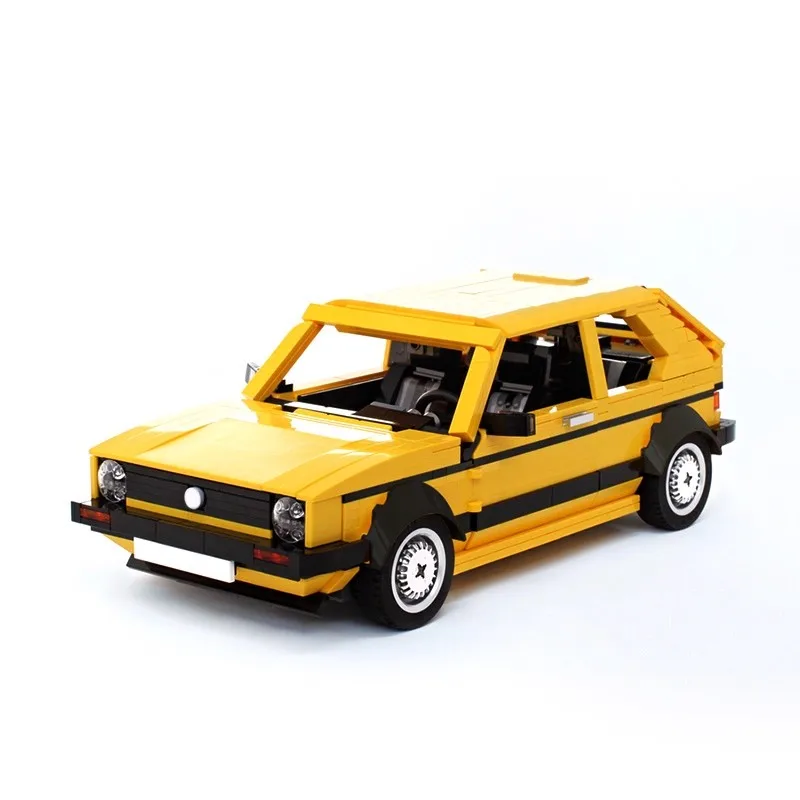 

Creative Technical Car MOC VW Golf Mk1 City Sport Vehicles Sets Speed Hypercar Model Building Blocks Kid Toys Christmas Gift