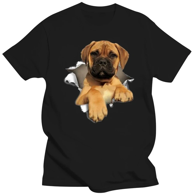 fashion black tshirts male tshirt Men T Shirt Bullmastiff Torn T Shirt Women T-Shirt black t shirt men casual tees