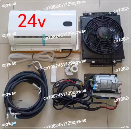 12/24 Volt air Compressor Electric air Conditioner Parking Cooler Auto AC Evaporator for RV Car