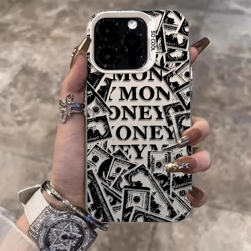 Nueva funda de teléfono con dibujo de garabatos a la moda para iPhone 14 15 Plus 11 12 13 ProMax X XR XS Max iPhone7/8Plus, funda de silicona