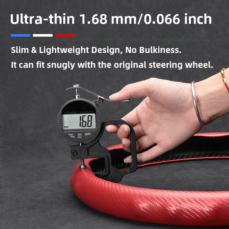 مناسبة لغطاء عجلة القيادة من ألياف الكربون Mg مع غطاء حماية بتصميم رياضي على شكل موجة لـ Zs Hector Gs 5 6 Marvel R Cyberster 8 Phev Hs Rx9 7 3 Whale One Rx5 Gt 4 Electric T60 ووضع آخر #5