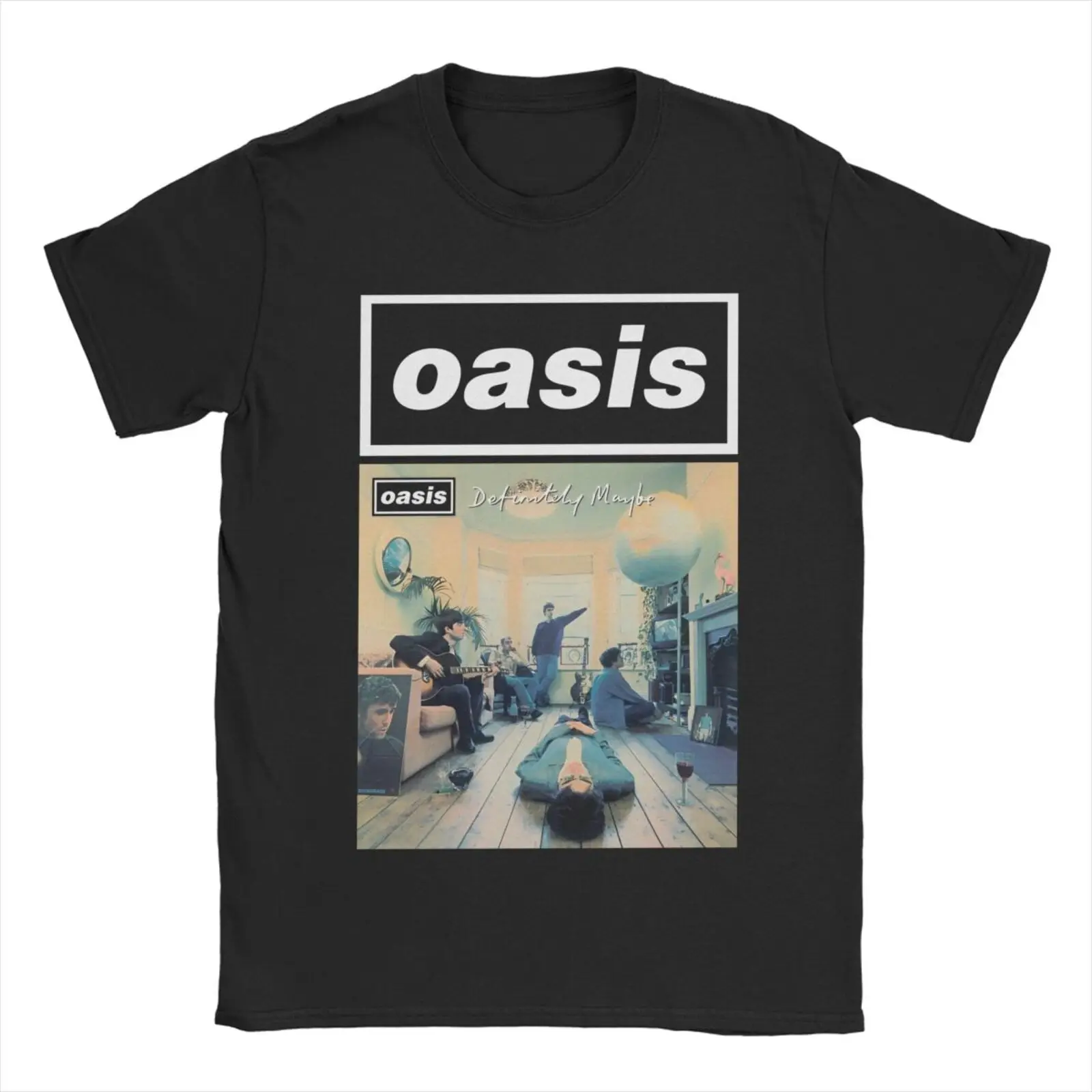 O-Oasis Rock Band T-Shirt per uomo donna British Music album Vintage Cotton Tees girocollo manica corta T Shirt abbigliamento top