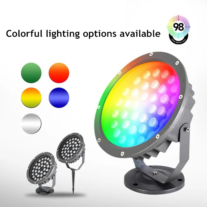 6W 9W 220V 12V Boom Gazon Lamp Verlichting Rgb Landschap Verlichting Pad Tuin Licht Spike verlichting voor Tuinhuisje Patio Yard Ip65 Waterdicht