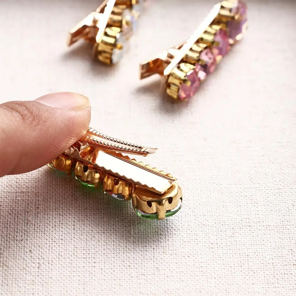 

Маленькие заколки для девочек, заколка для волос, красочные драгоценные камни, стразы, заколка для волос, женские аксессуары для волос, головные уборы в корейском стиле, заколка для волос с бусинами