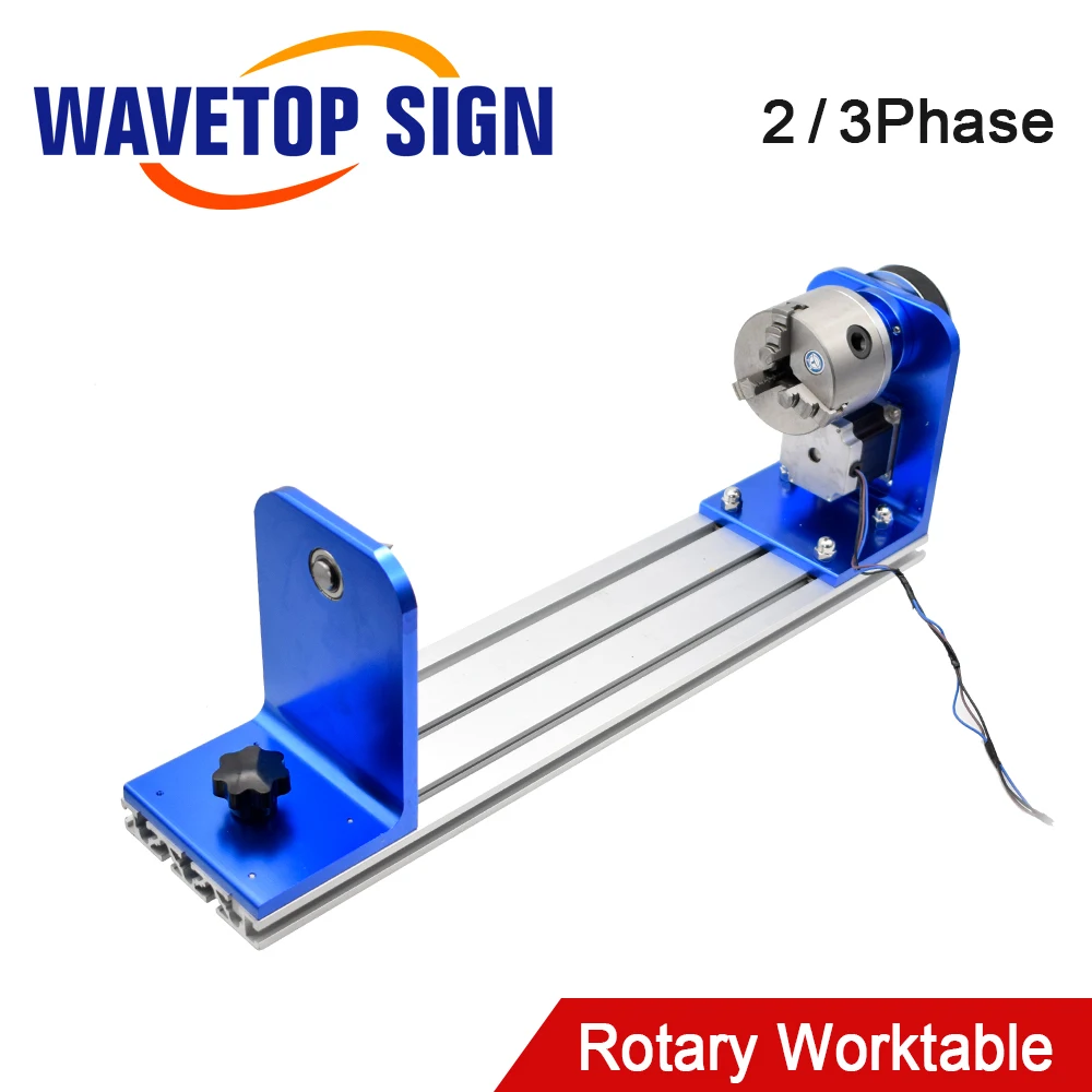 

WaveTopSign Rotary Attachment 2Phase 3Phase Stepper Motor Rotary Worktable for Co2 Laser Engraving and Cutting Machine