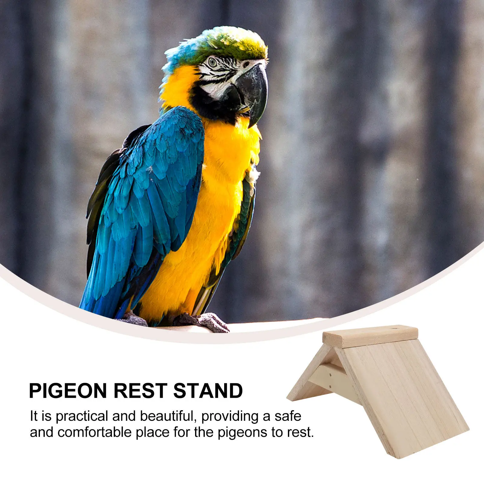 2Pcs Sturdy Solid Wood Pigeon Perch Elevated Resting Platform for Dove Parrot Pigeon Bird Perch Stand Pet Rest Frame