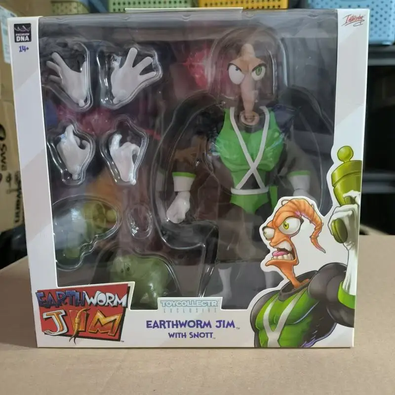 Figur Aksi Asli Earthworm Jim 2.0 PDNA 1/12 Psy Crow Bob The Killer, Tubuh Cacing Psy-Crow The Killer, Mainan Koleksi, Hadiah