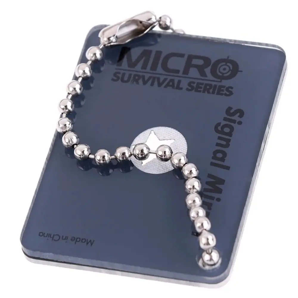 Reflective Outdoor Signal Mirror Practical Multifunction Rescue Mirror Daylight Acrylic Survival Mirror Hiking Camping