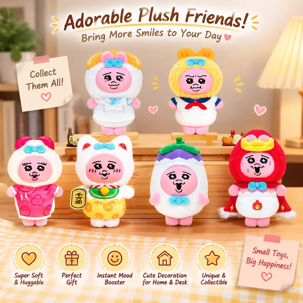 Toptoy Kukoo Rabbit Plush Pendant Blind Box Wonderful Kitchen Collectible Figurine Decorative Ornament Trendy Toy Gift
