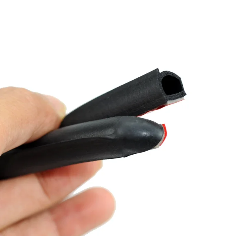 2PCS 80CM Car Door Rubber Seal Strip Weatherstrip For B Pillar Protection Auto Sealant