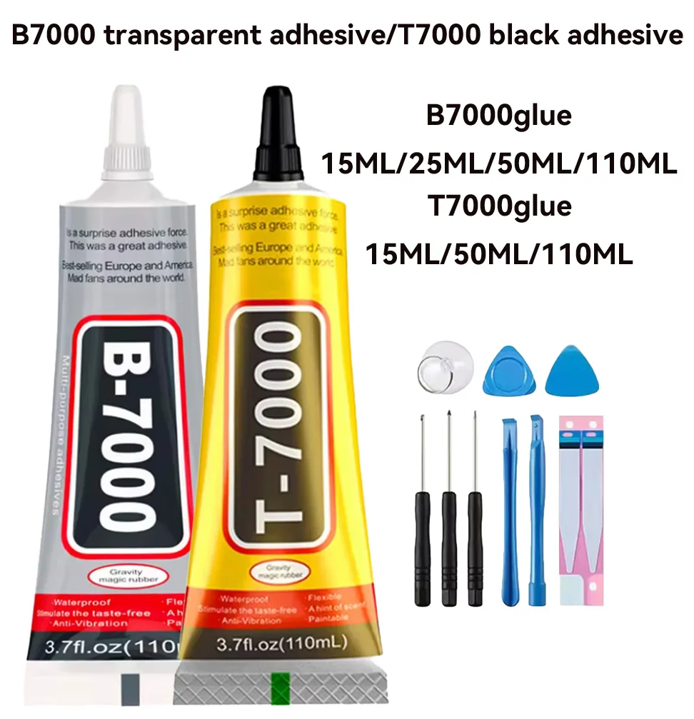 

B-7000 T7000 15/25/50/110 мл прозрачный клей для ремонта экрана телефона универсальный стеклянный пластиковый клей «сделай сам» с прецизионным аппликатором