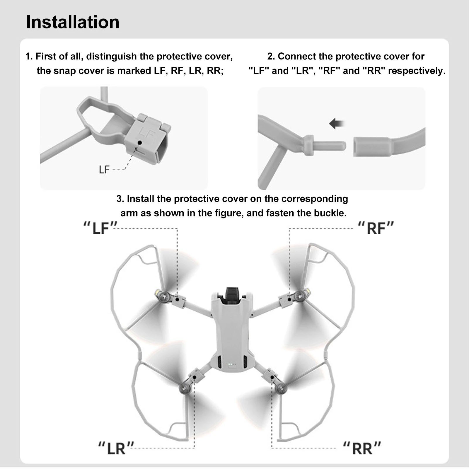 Drone PropellerGuard Crash Resistant Lightweight Drone Propeller Protector Protective Cover for DJI Mini 3 Mini 3 Pro