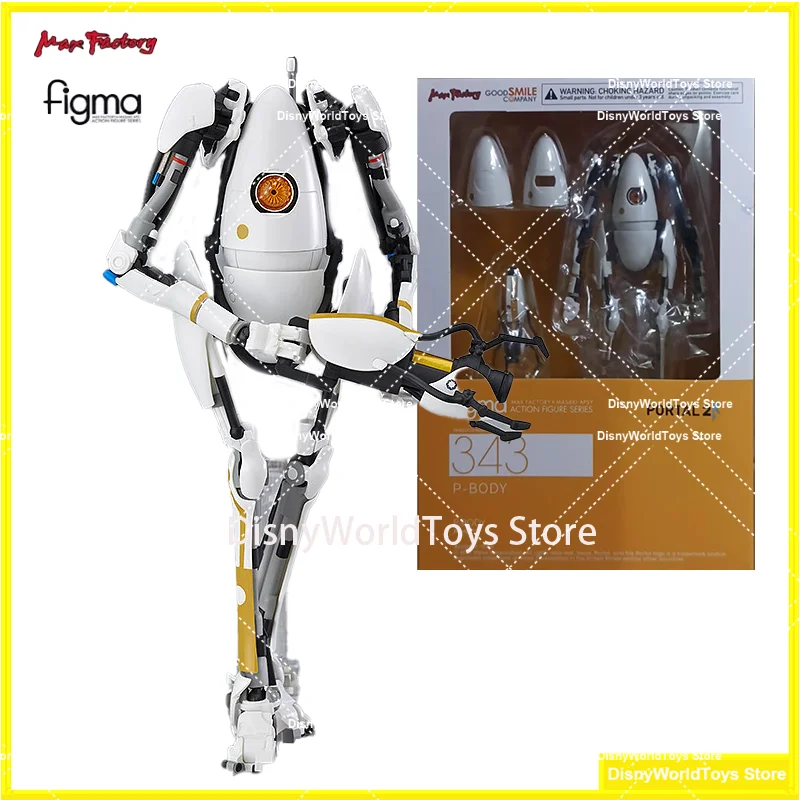 100% Original Figma 343 Portal 2 P Body In Stock Anime Action