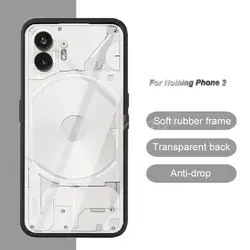 For Nothing Phone 2 Case Luxury Silicone Tranperant TPU Cover Nothing Phone2 Case Shockproof Back Nothing Phone 2 Cover