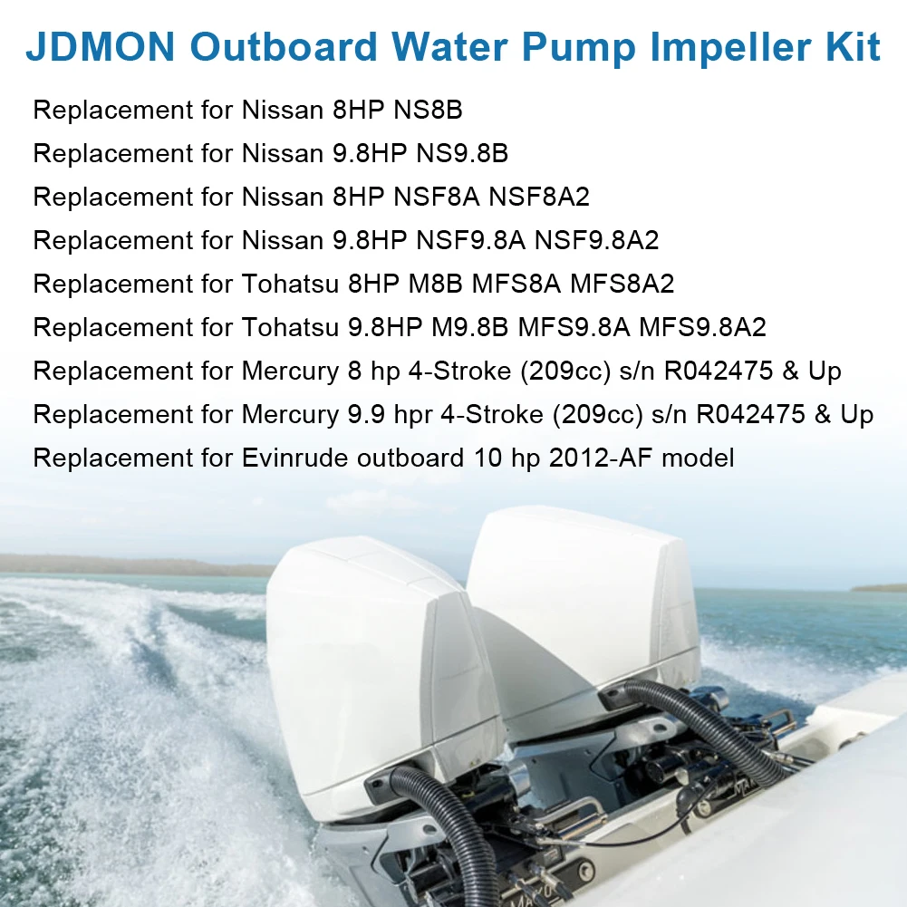 803750A03 3B2-87322-2 Outboard Water Pump Repair Kit For Nissan Tohatsu 8 9.8 HP M8B M9.8B NS8B NS9.8B & Mercury Outboard