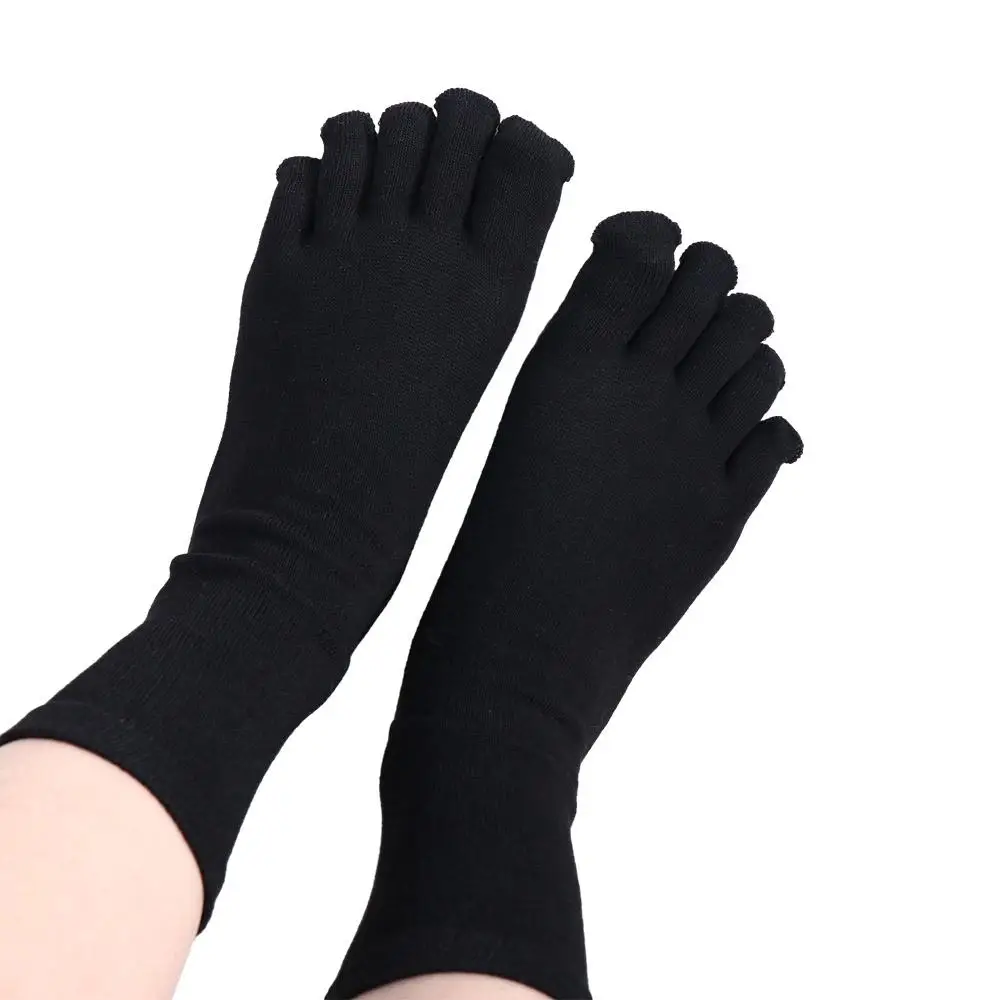 Solid Color Protect Ankle Sweat Absorption Cotton No Show Socks Ankle Socks Men\'S Split Toe Sock Toe Socks Five Fingers Socks