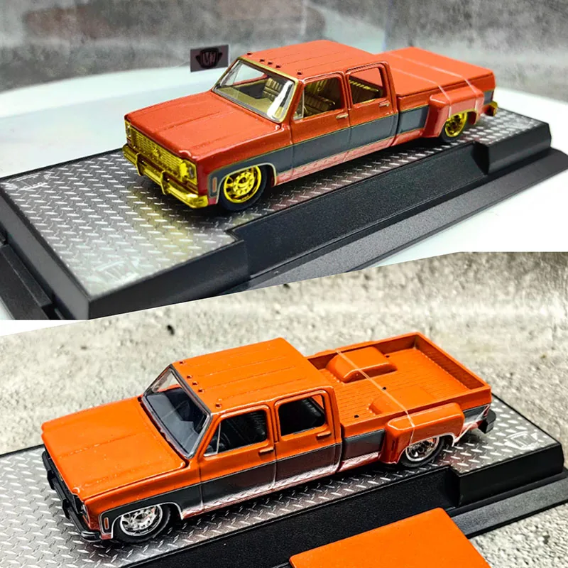 

Diecast 1/64 Scale Station Wagon Classic 1973 Chevrolet Low Prone Racing Pickup Special Edition Alloy Car Model Collectible Toy