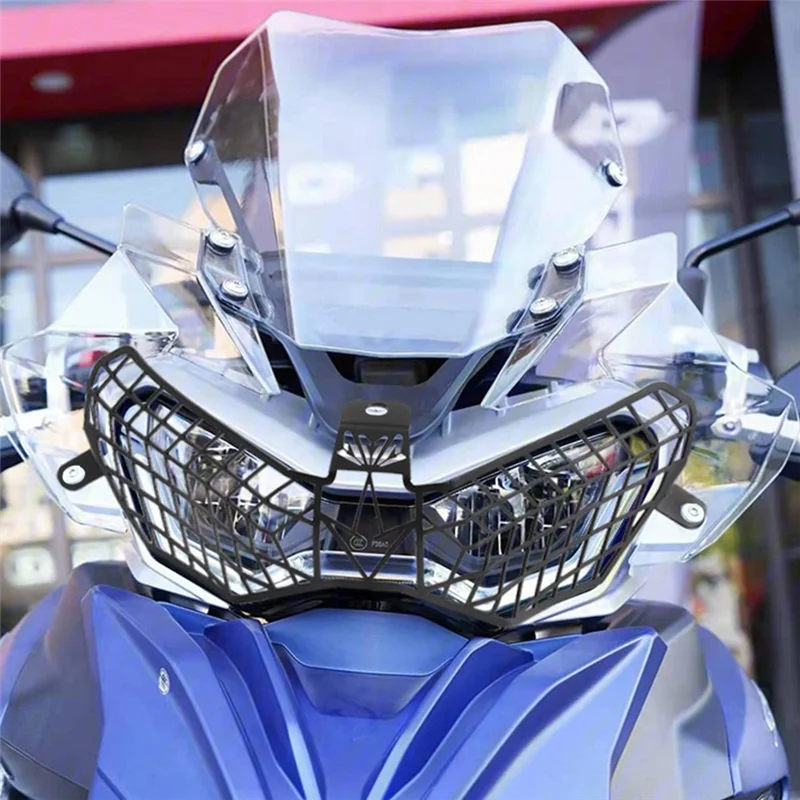 AEA6-Motorcycle Headlight Head Light Guard Protector Cover Protection Grill For QJMOTO QJ SRT750 SRT750X 750SRT SRT 750X