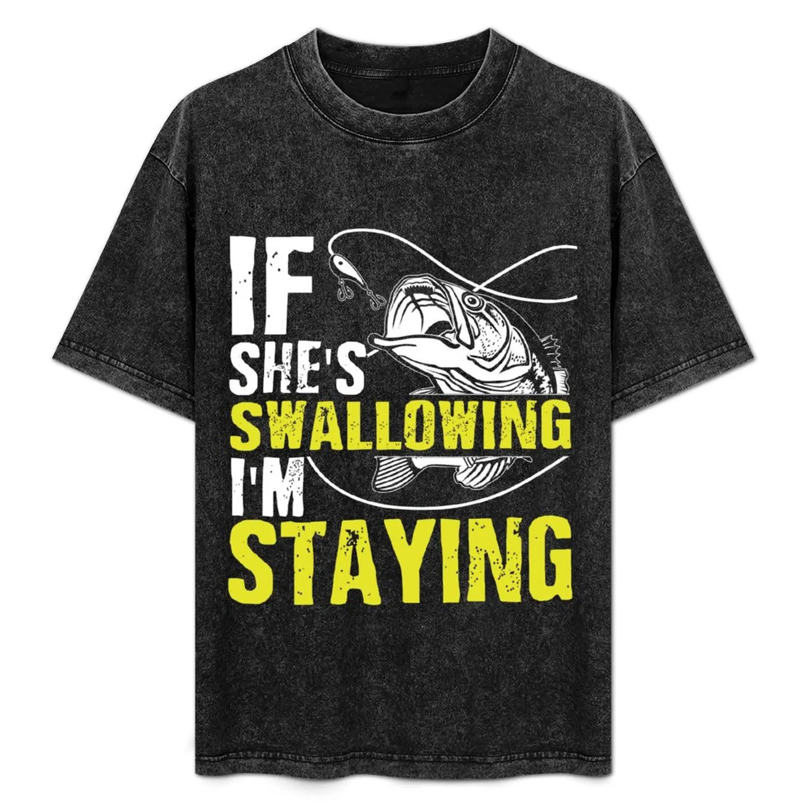 フィッシングtシャツ-ヴィンテージスタイルプリントトップス