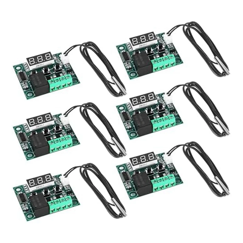 AIAI W1209 DC 12 V LED Digital Thermostat Temperature Controller,-50-110°C Temp Control Switch Module Board With Sensor Probe