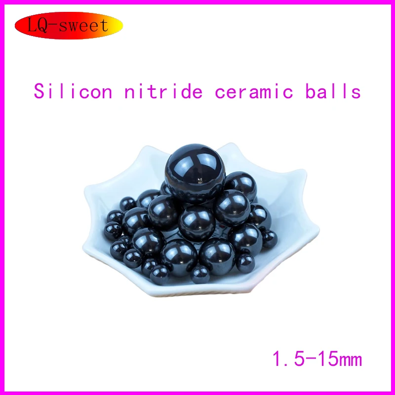 

G5 Precision Silicon Nitride Ceramic Balls 1.5-15mm | High Hardness Si3N4 Bearing Balls for Valves, Bearings