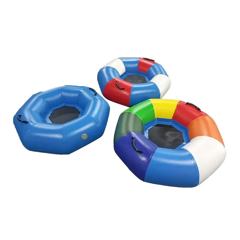 Custom Heavy 54 Inch Inflatable Lazy River Run Float Tube With Handle Backrest River Float Adult Swim Ring with Handles