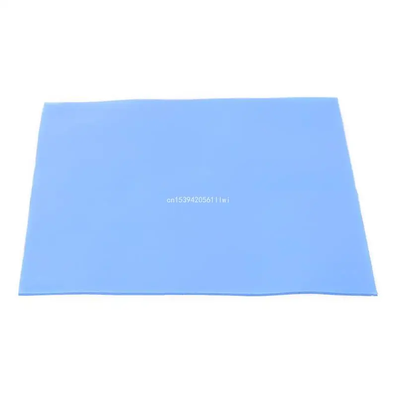 1 Copriletto 100mm x 100mm x 1mm Pad Termico GPU CPU Dissipatore Calore Raffreddamento Pad In Silicone Conduttivo per PC