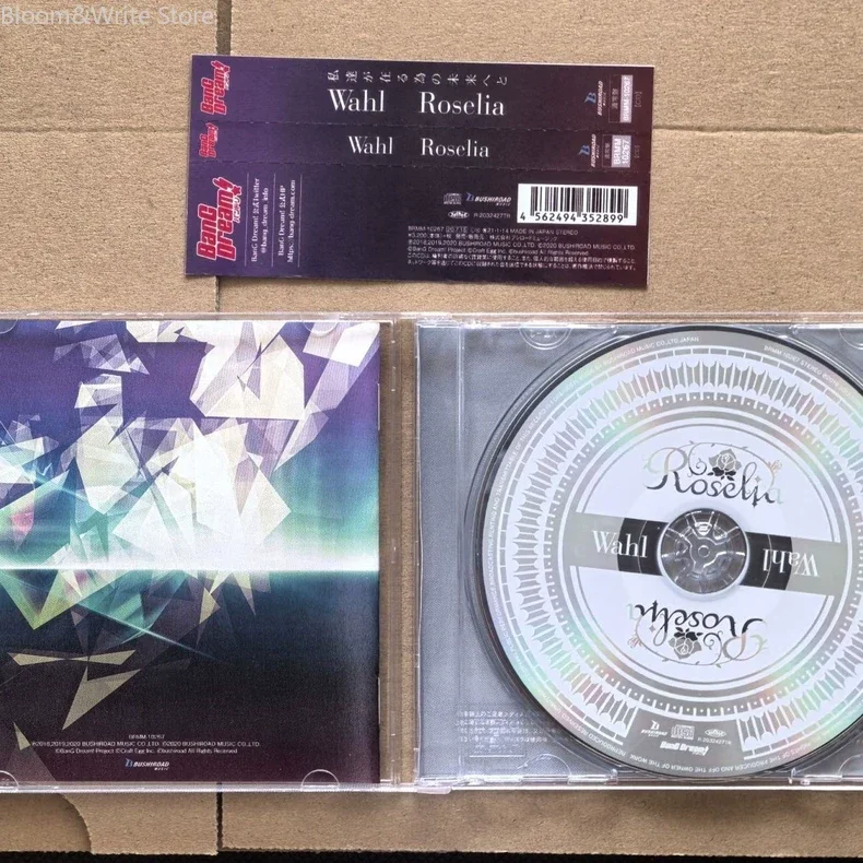 Classic Anime BanG Dream Roselia Music CD 2nd Album Wahl Music Record Walkman Car Soundtracks Box Party Music Collection Gifts