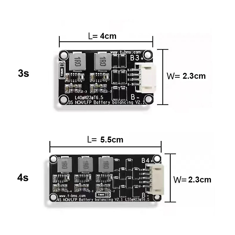 Balancer activo 1.2A para Lifepo4 3S 4S 5S 6S 7S 8S 9S 10S 12S 13S 14S 16S 17S, tablero de balance inductivo BMS Li-ion 3