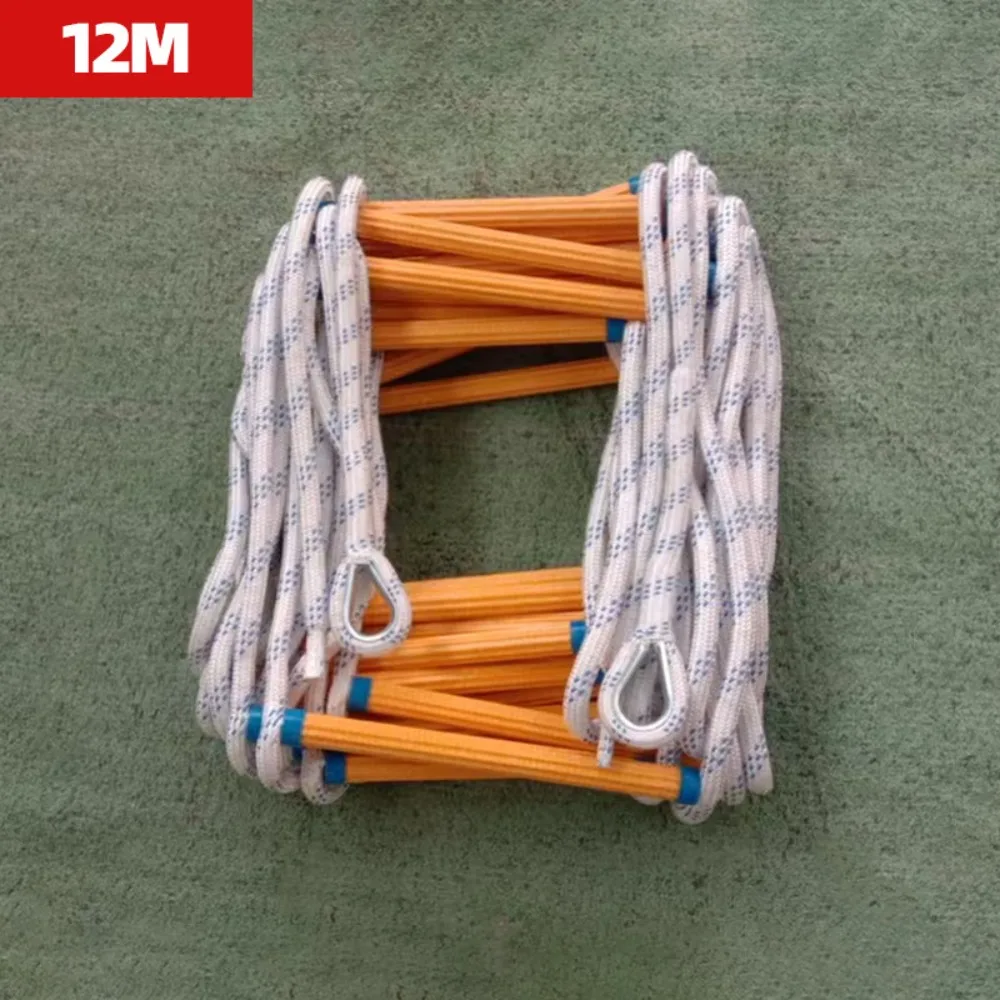 Insulated Rope Ladder Anti-Skid Grippy Evacuation Ladder Anti-skid Rescue Rope Self-rescue Rescue Ladder Rock Climbing