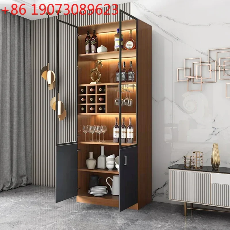 

Outdoor Bar Whiskey Showcase Furniture Open Cabinets Wine Refrigerator