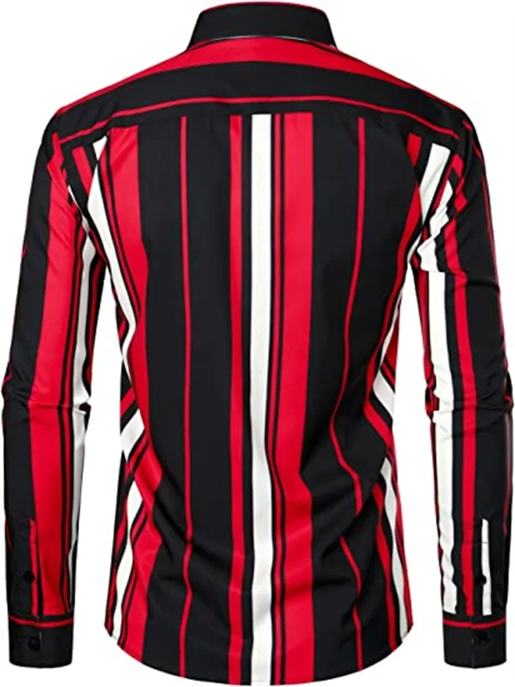 เสื้อสูทผู้ชาย ลายทาง ลายสก๊อต ลายดอกกุหลาบหลากสี น้ำเงิน แดง แฟชั่น ลำลอง กลางแจ้ง วัสดุคุณภาพสูง นุ่ม สบาย