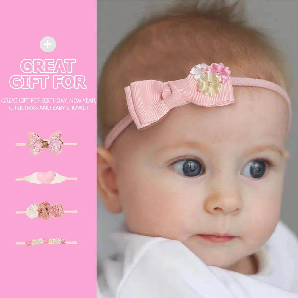 

8pcs Butterfly Bow Headband Flower Hairband Hair Bows For Festival Party Christmas Birthday Gift Decor