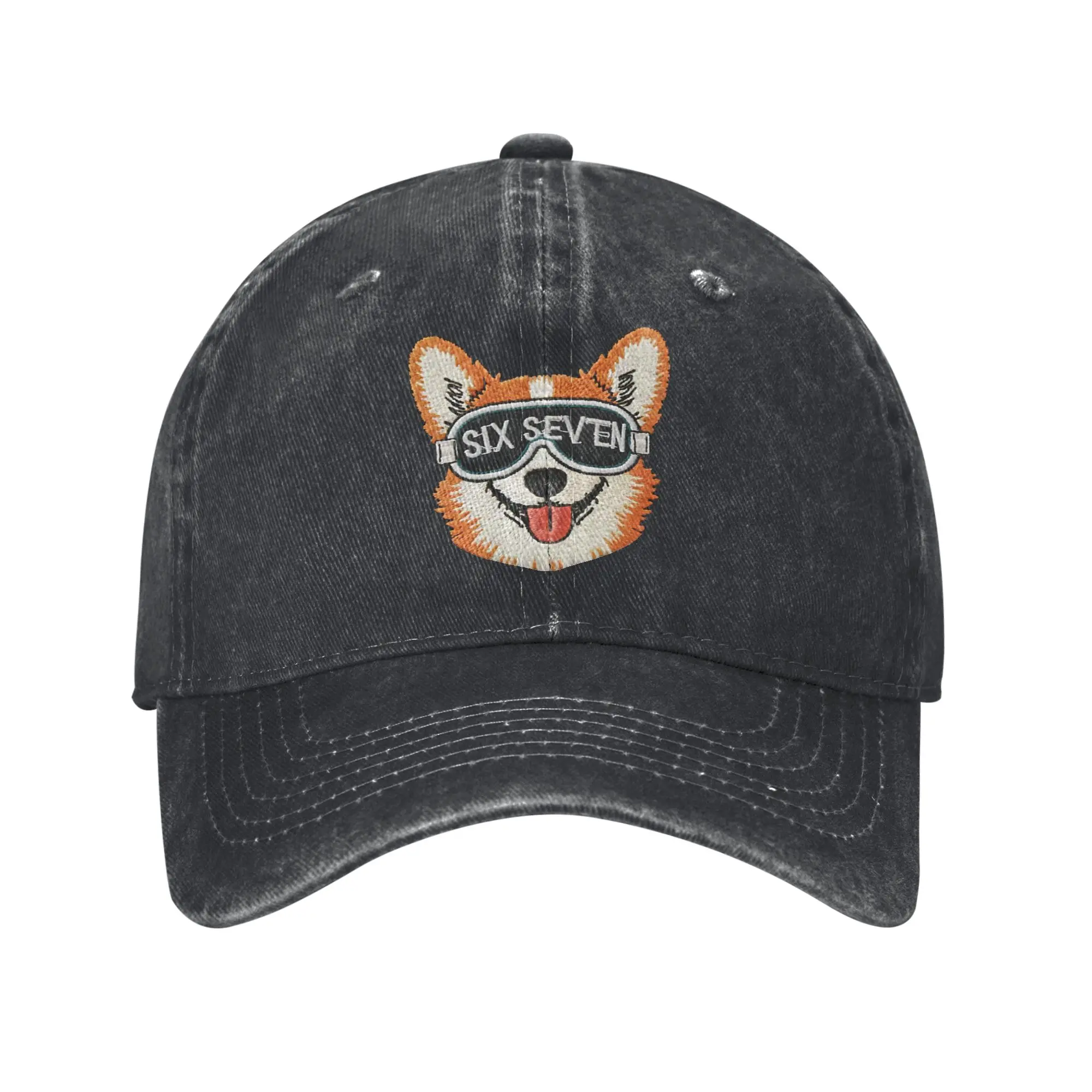 bone-de-beisebol-personalizado-cool-six-seven-67-para-homens-e-mulheres-ajustavel-unissex-chapeu-dog-dad-primavera