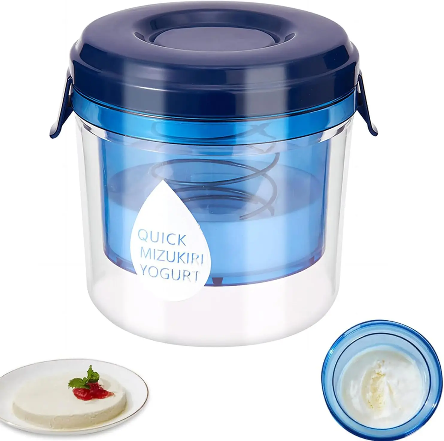 Greek Yogurt Strainer with Lid Yogurt Filter with Ultra Fine Mesh to Makes small batches of Thick Creamy Greek or Coconut Yogurt