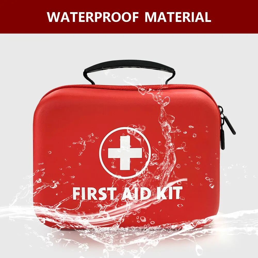 Carbou Waterproof PU First Aid Bag Empty for Outdoor Travel Car Home Emergency Survival Household Camping Small Medical Box