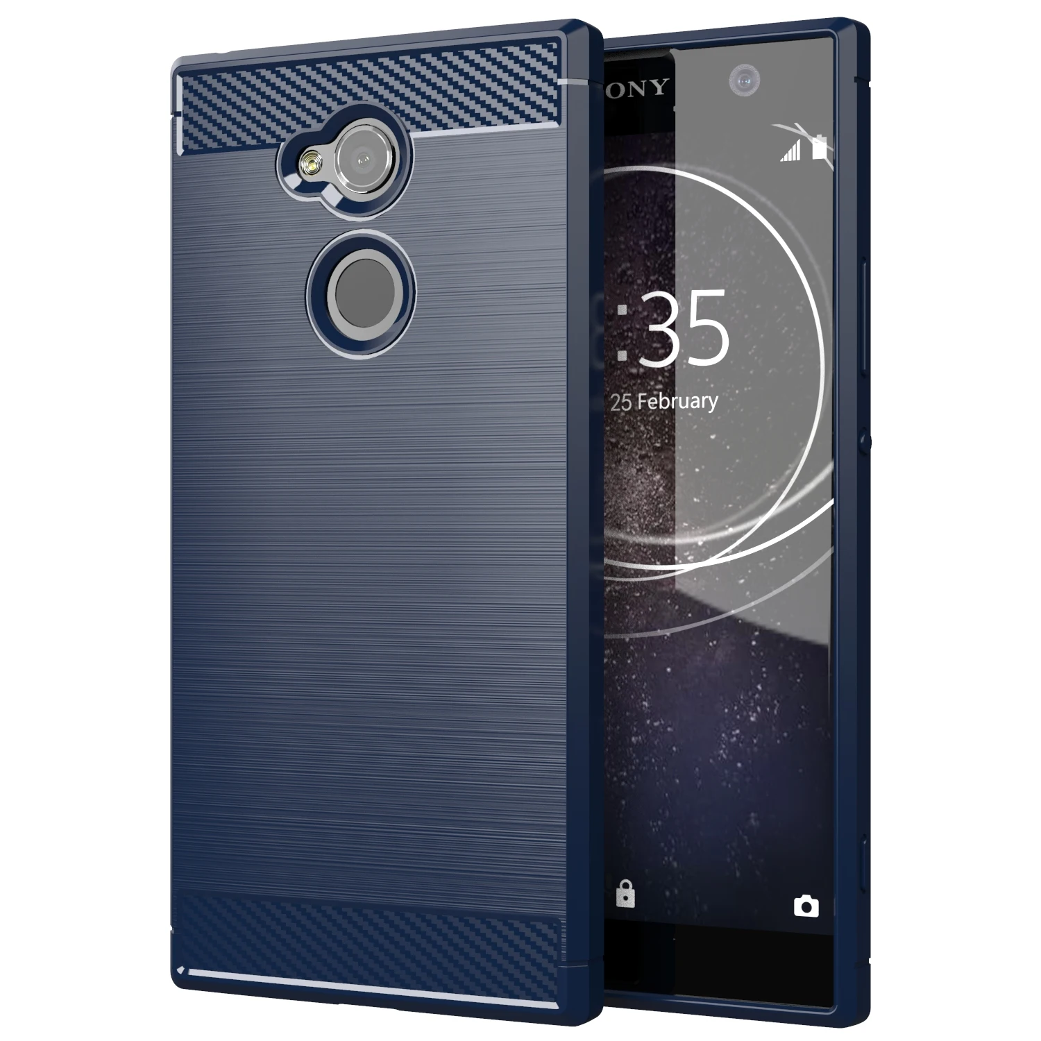 Frosted Case For Sony Xperia XA2 Ultra xa2 Anti Shock Cover for sony xperia xa2ultra XA2 Plus Shockproof Carbon Fiber Cases