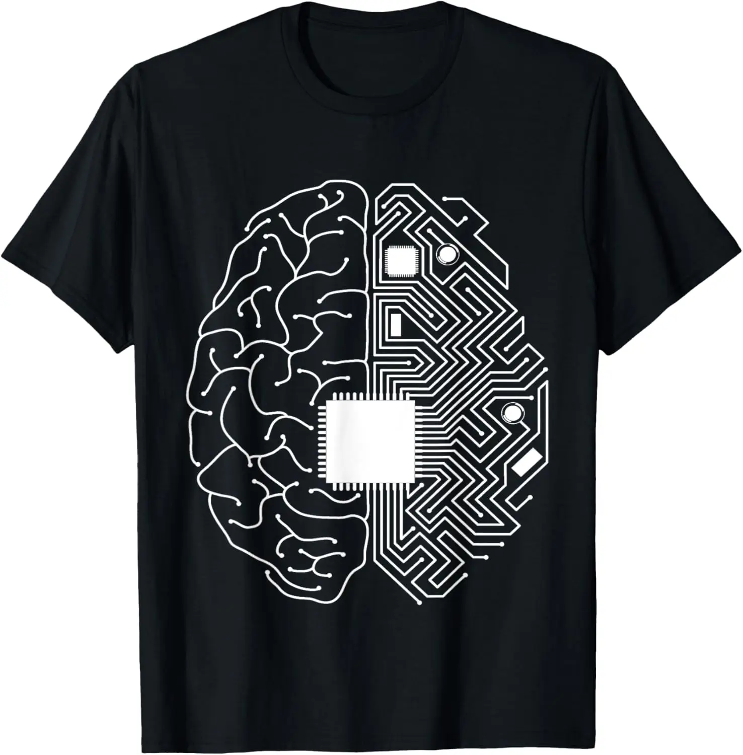 

Computer Brain T-Shirt Cybernetic Transhumanism Singularity