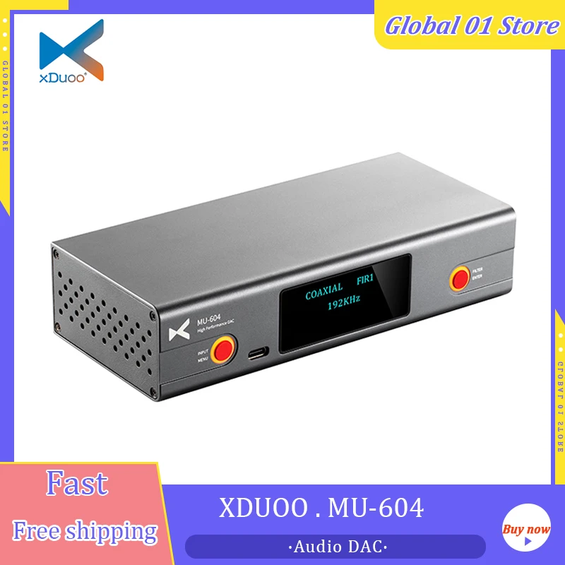 XDUOO MU-604 Decoder 2*ES9018K2M DAC Chip Two USB Audio Mode MU604 High Performance Balance DAC