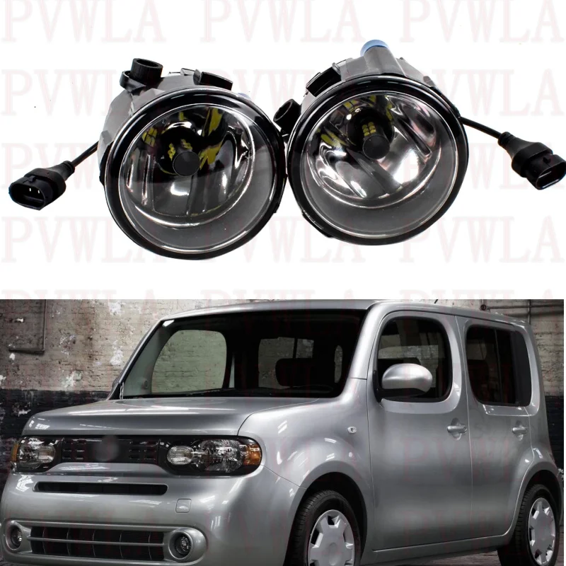 

2pcs Fog Lamp Lights With LED Bulbs 261508990B For Nissan Cube 2009 2010 2011 2012 2013 2014 2015