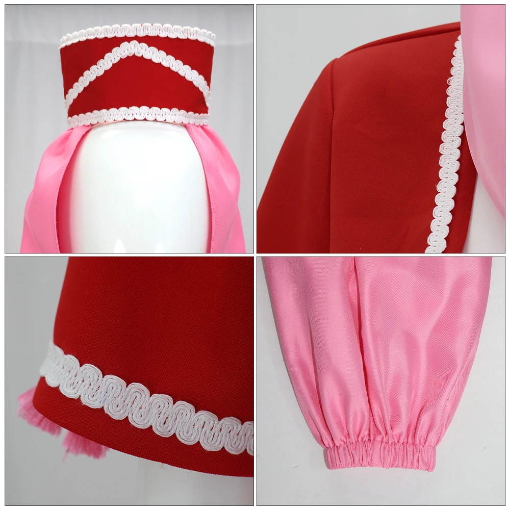 زي CosplayBuy النسائي I Dream of Jeannie التنكري للرقص الشرقي، فستان أحمر، بدلة ملابس الهالوين #5