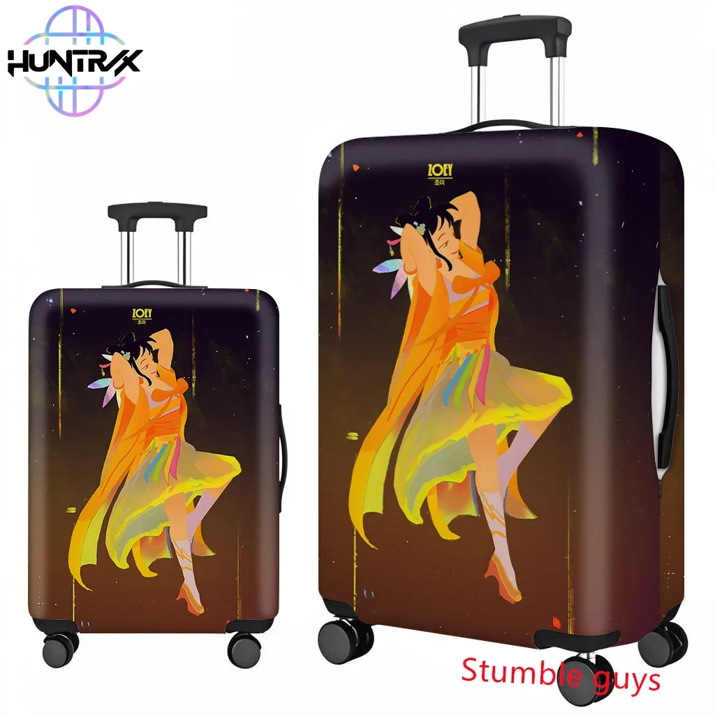 애니메이션 Kpop 악마 사냥꾼 여행용 수하물 커버는 18-32인치 여행가방 보호 장치에 적합합니다.