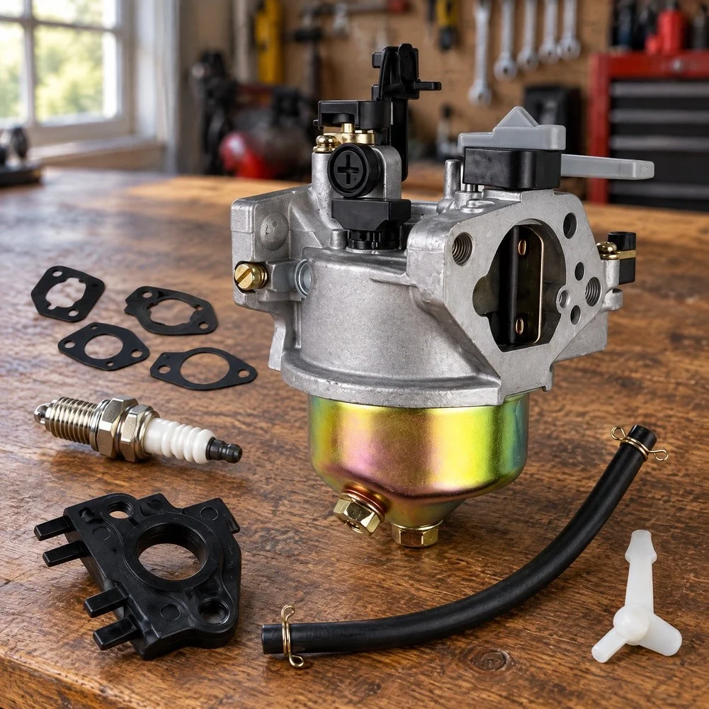Carburetor Kit for Honda For GX390 For GX340 Engine 420cc 339cc 459cc 16100-ZF6-V01 Replacement for Lawn Mower Generator Pump