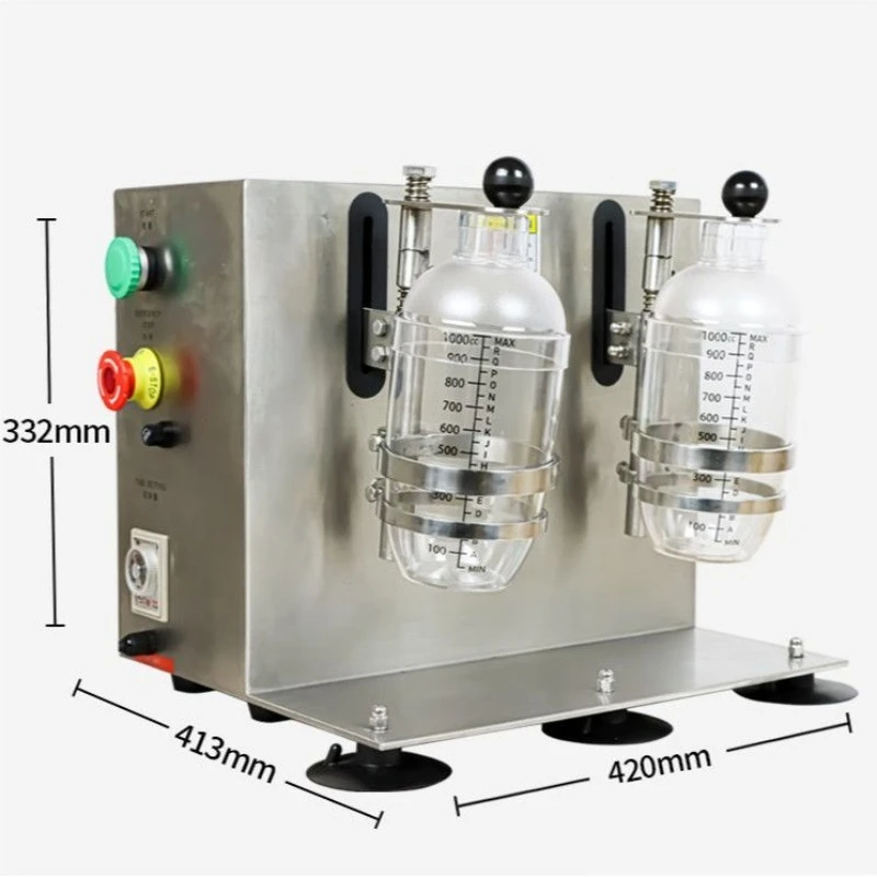 Shaker Stainless steel double head shaker, milk tea lemon shop equipment, snow cup shaker