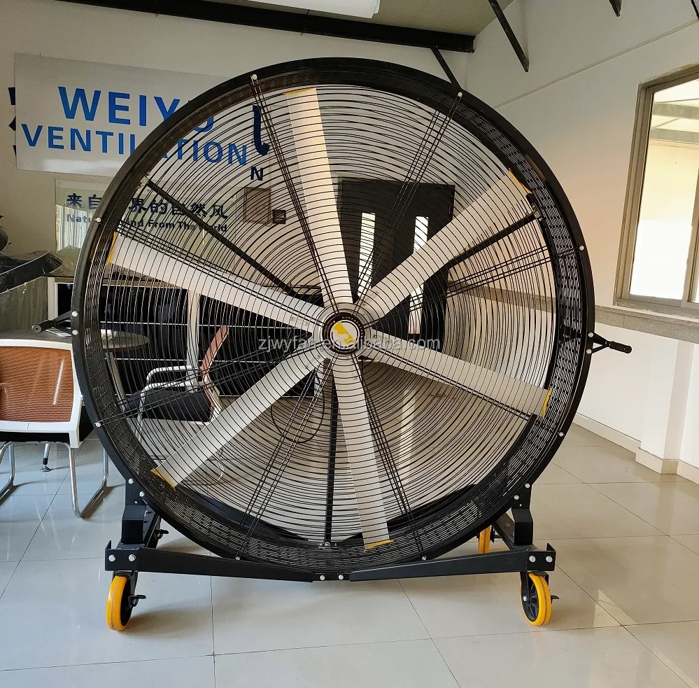 

47in47inch High Velocity Industrial Pedestal Fan Cooling Gym Portable Quiet Metal Floor Fan