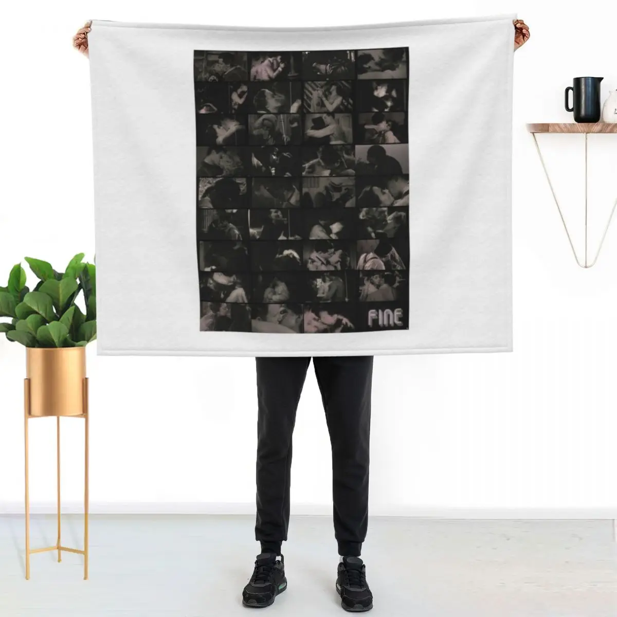 

The Censored Kisses of Cinema Paradiso Throw Blanket Soft Breathable Blanket for Night Sleeping