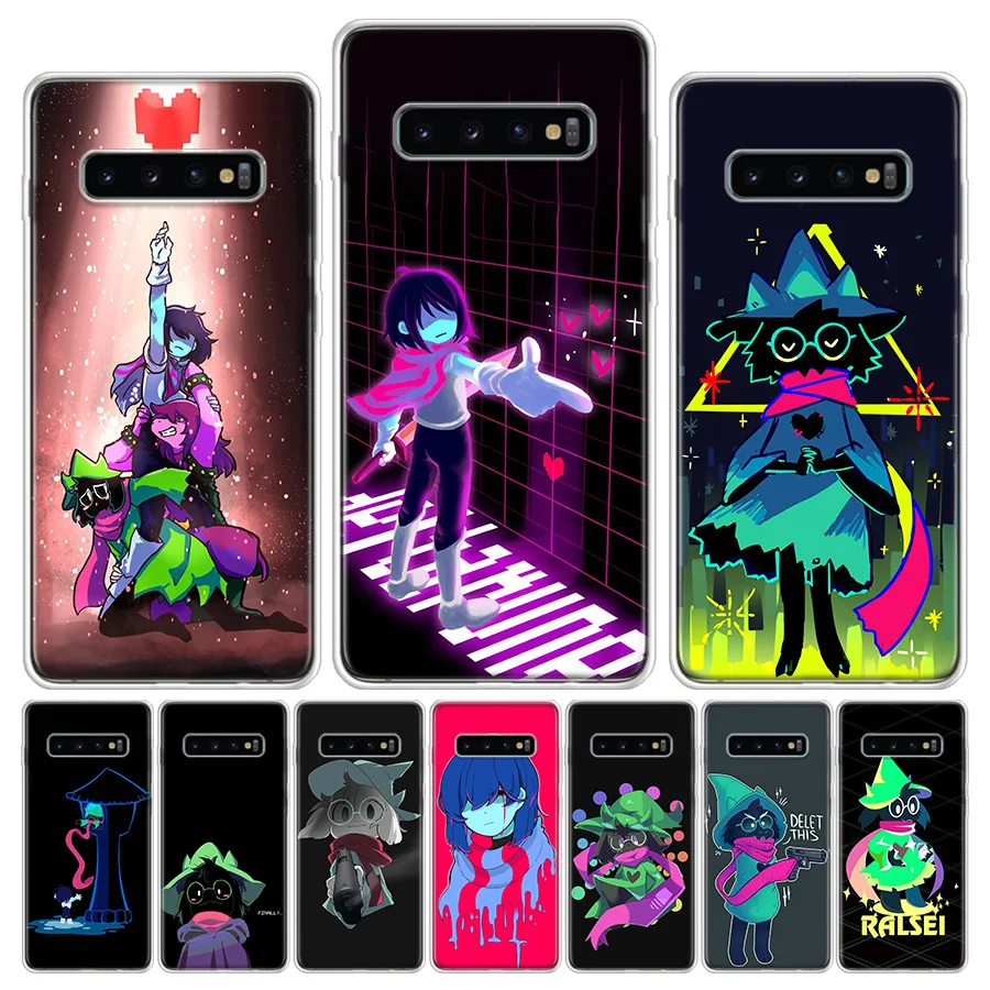 Deltarune Ralsei by Lileaves Black Phone Case For Samsung Galaxy S24 S22 Ultra S21 Plus Capa S20 S23 FE S10 S9 S8 Plus Cover She