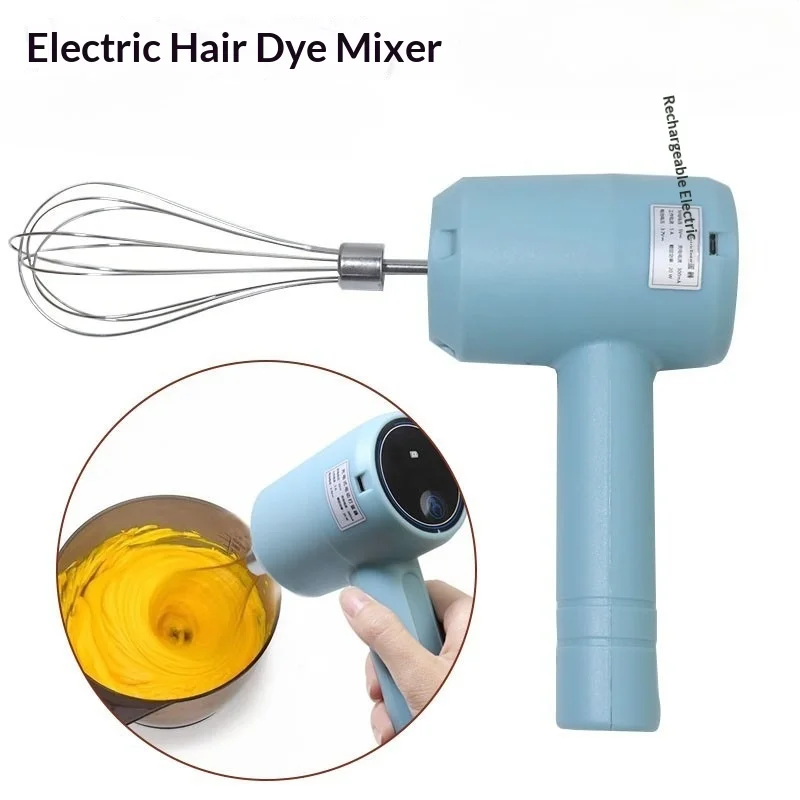 

Automatic Hair Color Cream Tint Mixer Handheld Rechargeable Hair Dye Cream Stirrer Salon Hair Dye Agitator Tool Barber Supplies
