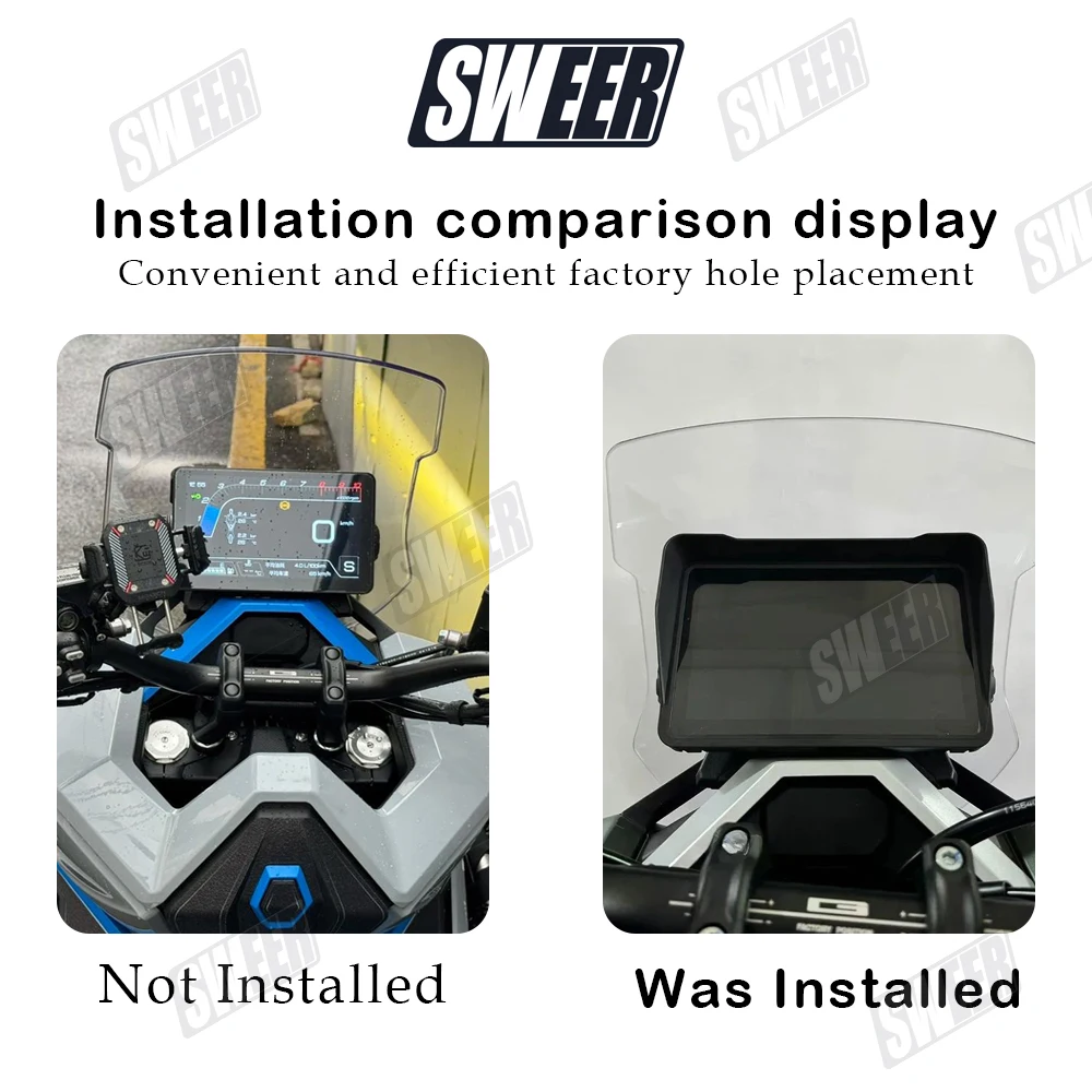 Motorcycle Instrument Cover Fit For ZONTES 368G ZT368G 2024-2025 Motorcycle Sun Visor Cover Instructment Screen Sunshade Guard